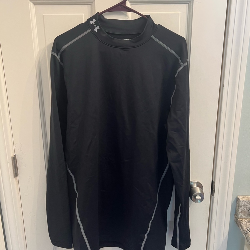Under Armour Black Performance Top with Gray Trim